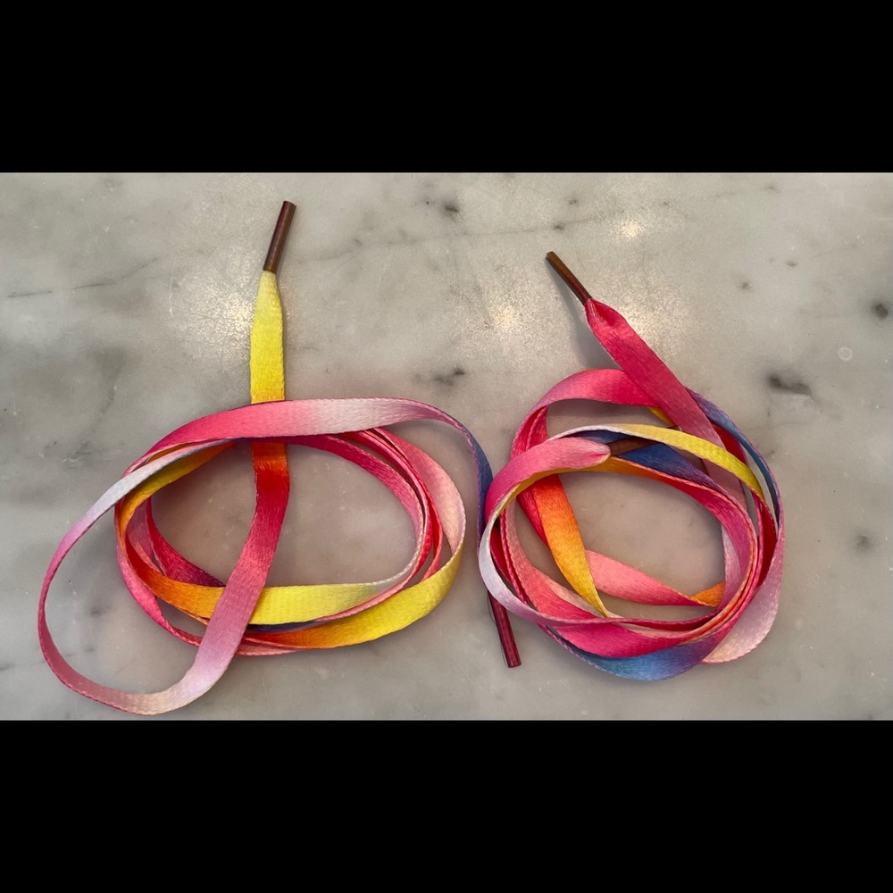 Rainbow shoelaces 2 pairs
